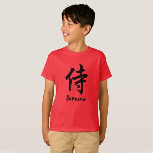 Samurai Japans Kanji T-Shirt (Voorkant volledig)