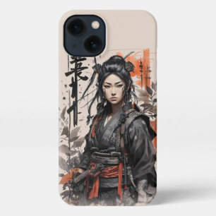 Samurai Japans meisje Chinese krijger vrouw iPhone 13 Hoesje