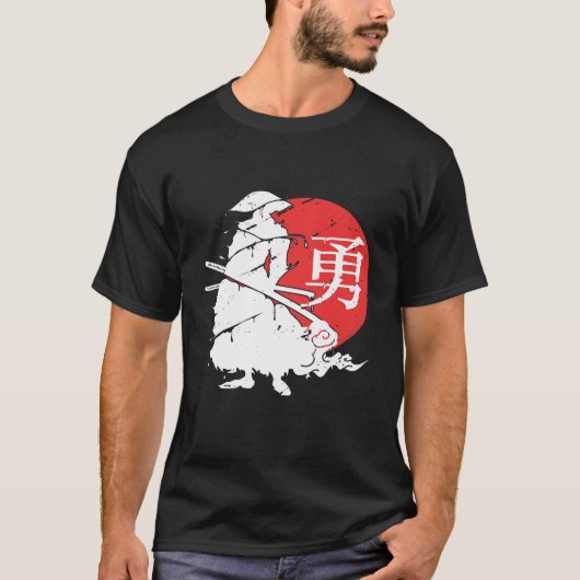 Samurai Japans Ninja Kanji Warrior Japan T-shirt (Voorkant)