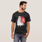 Samurai Japans Ninja Kanji Warrior Japan T-shirt (Voorkant volledig)