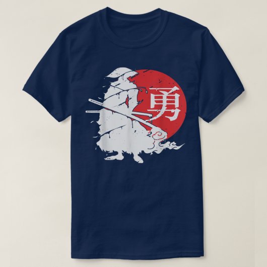 Samurai Japans Ninja Kanji Warrior Japan T-shirt (Design voorkant)
