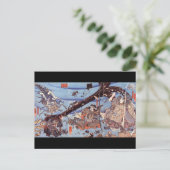 Samurai Japans schilderen c. jaren '1800 Briefkaart (Staand voorkant)