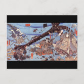 Samurai Japans schilderen c. jaren '1800 Briefkaart (Voorkant)