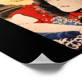 Samurai, Japans schilderen c. jaren '1800 Poster (Hoek)