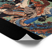 Samurai, Japans schilderen c. jaren '1800 Poster (Hoek)