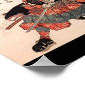 Samurai, Japans schilderen c. jaren '1800 Poster (Hoek)