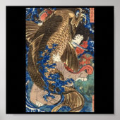 Samurai Japans schilderen c. jaren '1800 Poster (Voorkant)