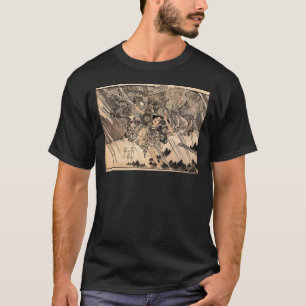 Samurai Japans schilderen c. jaren '1800 T-shirt