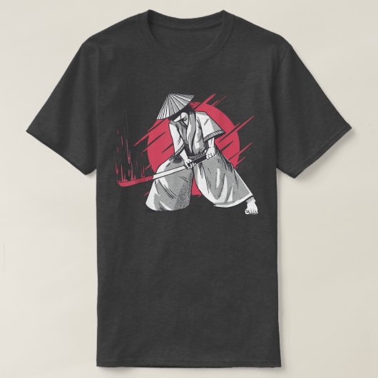 Samurai Japans zwaard Katana Warrior T-shirt (Design voorkant)