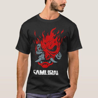 Samurai Japanse Gamen 2077 Art Game Stijl retro T-shirt
