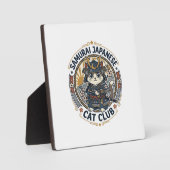 Samurai Japanse Kat POD Vector Kunst - Samurai Jap Fotoplaat (Voorkant)
