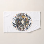 Samurai Japanse Kat POD Vector Kunst - Samurai Jap Handdoek (Handdoek)