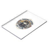 Samurai Japanse Kat POD Vector Kunst - Samurai Jap Notitieboek (Linkerzijde)