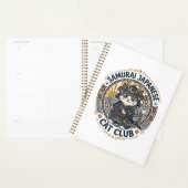 Samurai Japanse Kat POD Vector Kunst - Samurai Jap Planner (Display)