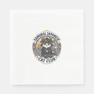 Samurai Japanse Kat POD Vector Kunst - Samurai Jap Servet