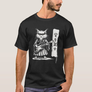 Samurai Japanse Kawaii Rock Muziek Mannen Kinderen T-shirt