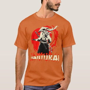 Samurai Japanse krijger bushido zwaardvechter T-shirt