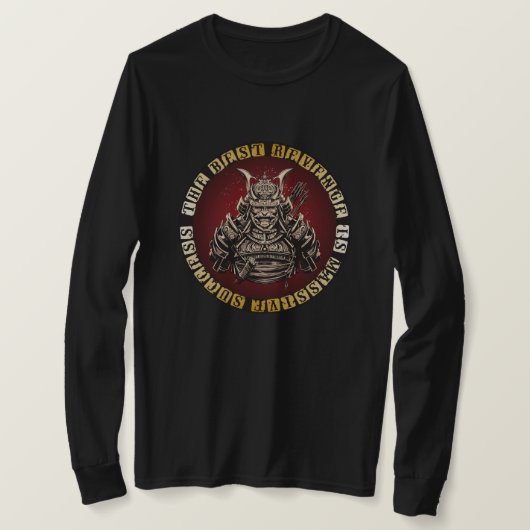Samurai - Japanse krijgers citaat T-shirt (Design voorkant)