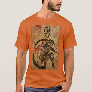 Samurai Japanse retroArt print Bushido Japan War T-shirt