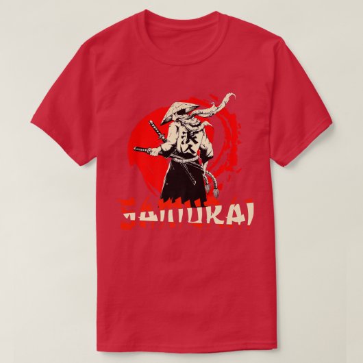 Samurai Japanse strijder bushido szwaardsman Premi T-shirt (Design voorkant)