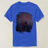 Samurai Japanse strijder met zwaardgeschilderd sch T-shirt (Design voorkant)