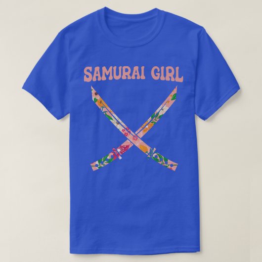 Samurai Japanse Warrior Japan Katana Samurai Gir T-shirt (Design voorkant)