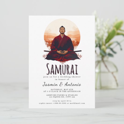 Samurai Kaart (Staand voorkant)