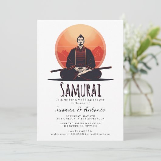 Samurai Kaart (Staand voorkant)