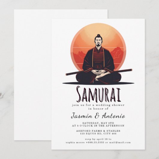 Samurai Kaart (Voorkant / Achterkant)