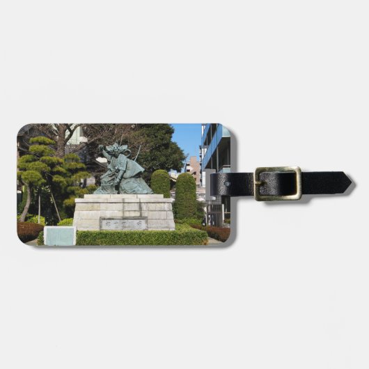 Samurai Kamakura Gongoro Kagemasa Kabuki Bagagelabel (Voorkant horizontaal)