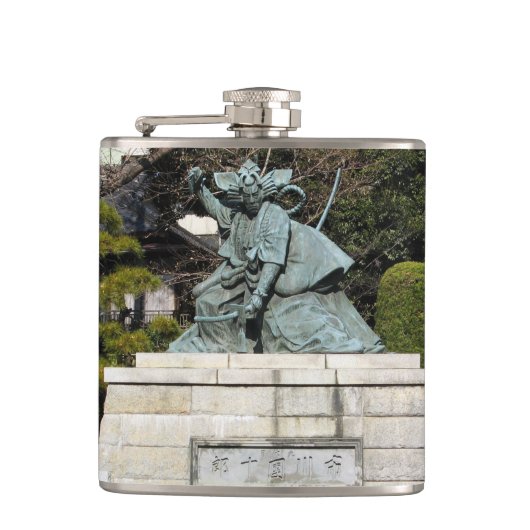 Samurai Kamakura Gongoro Kagemasa Kabuki Heupfles (Voorkant)