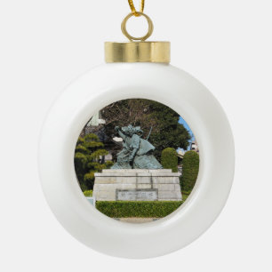 Samurai Kamakura Gongoro Kagemasa Kabuki Keramische Bal Ornament