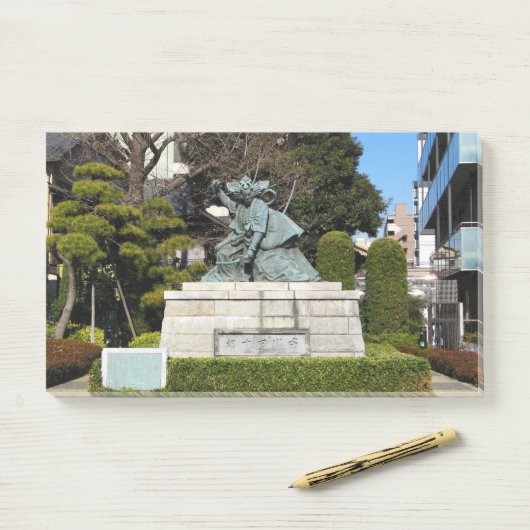 Samurai Kamakura Gongoro Kagemasa Kabuki Post-it® Notes (Op bureau)