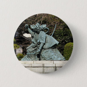Samurai Kamakura Gongoro Kagemasa Kabuki Ronde Button 5,7 Cm