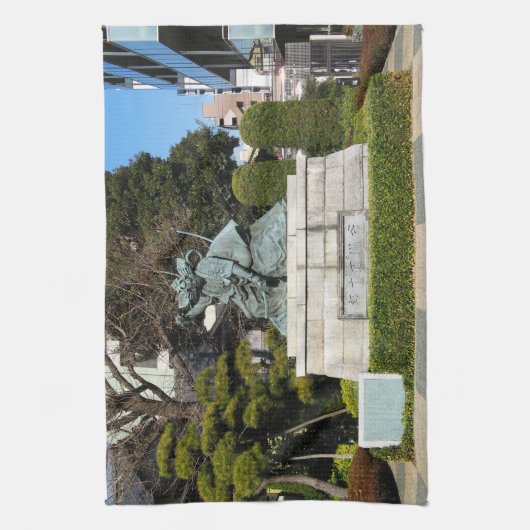 Samurai Kamakura Gongoro Kagemasa Kabuki Theedoek (Verticaal)