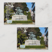 Samurai Kamakura Gongoro Kagemasa Kabuki Visitekaartje (Voorkant / Achterkant)