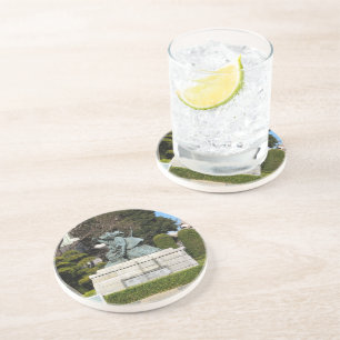 Samurai Kamakura Gongoro Kagemasa Kabuki Zandsteen Onderzetter