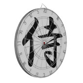 Samurai Kanji Symbol Dartbord (Voorkant Links)