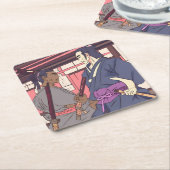 samurai kartonnen onderzetters (Schuin)
