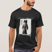 Samurai Kat Japanse Kunst Zomer Nieuwigheid Kawaii T-shirt (Voorkant)