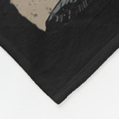 Samurai Kat Japanse Retro Fighter Kat Maan Ukiyo- Fleece Deken (Hoek)