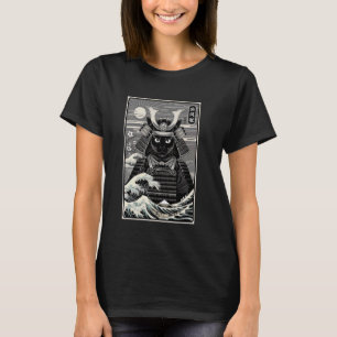 Samurai Kat Klassieke Japanse Ukiyo-e Kunst T-shirt