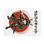 Samurai Kat Magneet (Horizontaal)