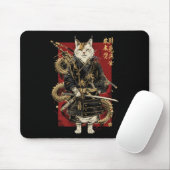 Samurai kat met Japanse draak Kanji Muismat (Met muis)