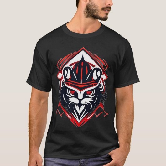 "Samurai-kat" T-shirt (Voorkant)