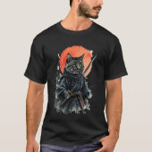 ??? Samurai Kat T-shirt (Voorkant)