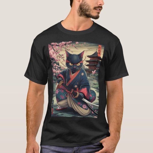 Samurai Kat T-shirt (Voorkant)