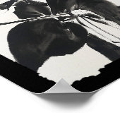 Samurai Kat T-shirt  Ukiyo-e Warrior Art Graphi Poster (Hoek)