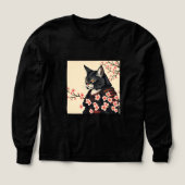 Samurai kat tussen kersenbloesems (Voorkant)
