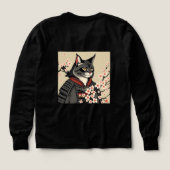 Samurai kat tussen kersenbloesems (Achterkant)